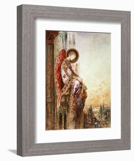 Angel Traveller (W/C)-Gustave Moreau-Framed Giclee Print