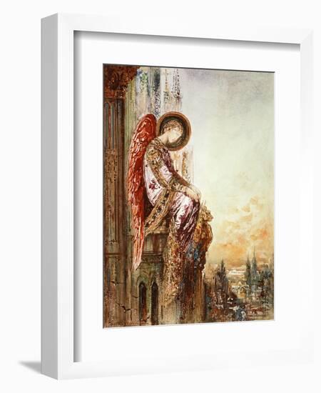 Angel Traveller (W/C)-Gustave Moreau-Framed Giclee Print