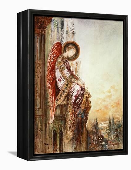 Angel Traveller (W/C)-Gustave Moreau-Framed Premier Image Canvas