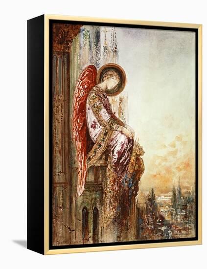 Angel Traveller (W/C)-Gustave Moreau-Framed Premier Image Canvas