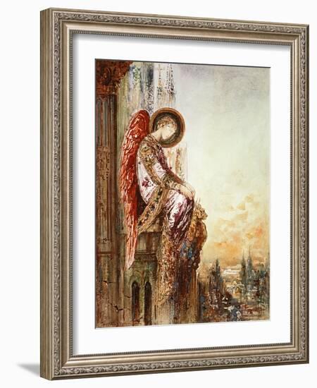 Angel Traveller (W/C)-Gustave Moreau-Framed Giclee Print