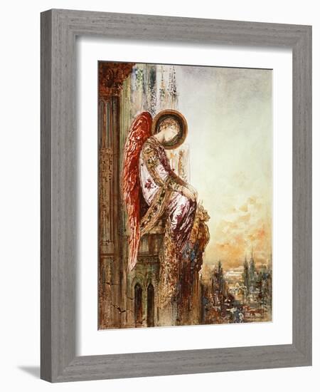 Angel Traveller (W/C)-Gustave Moreau-Framed Giclee Print