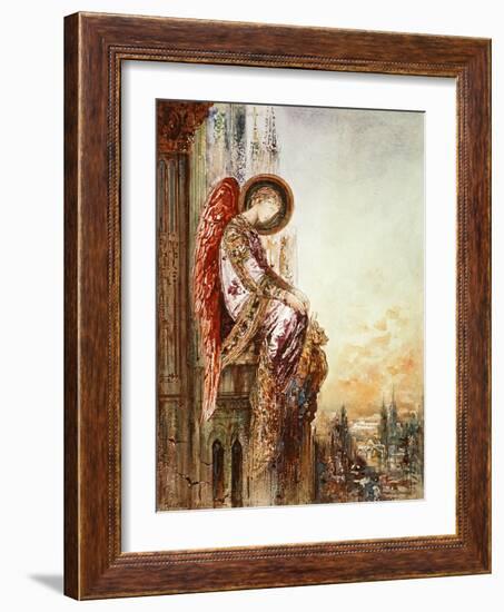 Angel Traveller (W/C)-Gustave Moreau-Framed Giclee Print