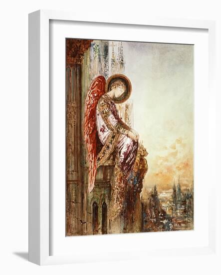 Angel Traveller (W/C)-Gustave Moreau-Framed Giclee Print