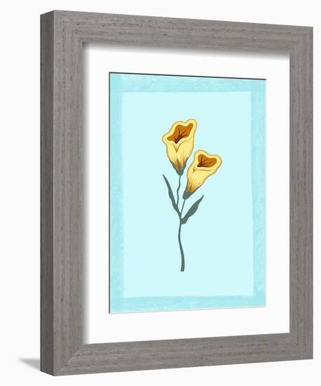 Angel Trumpet Flowers-Danielle O'Malley-Framed Art Print
