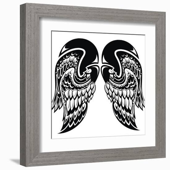 Angel Wings-worksart-Framed Art Print