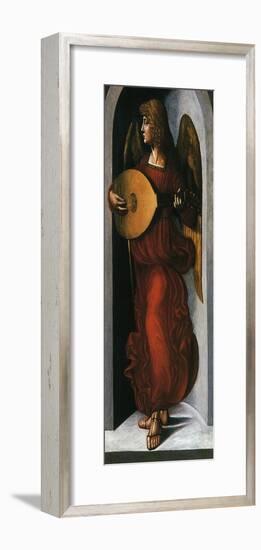 Angel with a Lute-Leonardo da Vinci-Framed Giclee Print