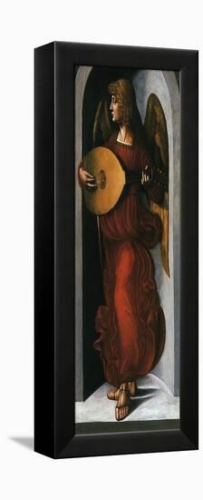 Angel with a Lute-Leonardo da Vinci-Framed Premier Image Canvas