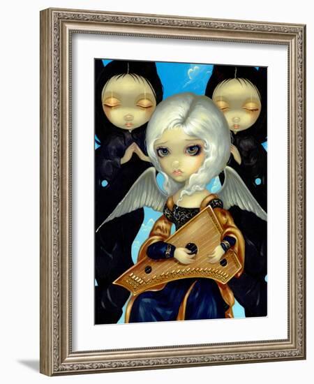 Angel with a Psaltery-Jasmine Becket-Griffith-Framed Art Print