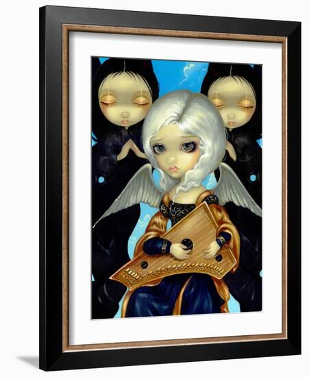 Angel with a Psaltery-Jasmine Becket-Griffith-Framed Art Print