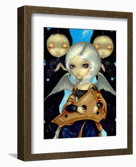 Angel with a Psaltery-Jasmine Becket-Griffith-Framed Art Print