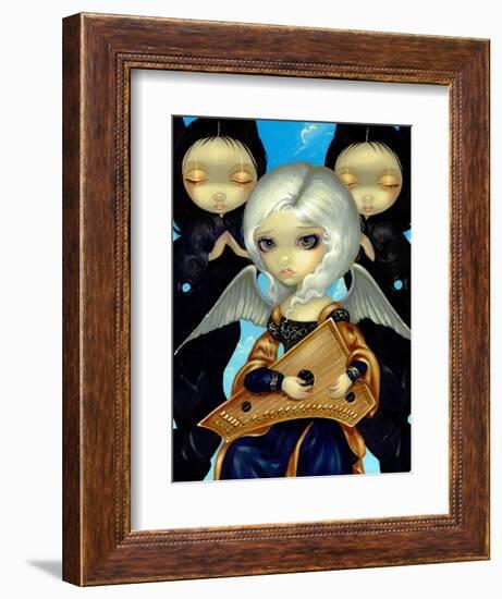 Angel with a Psaltery-Jasmine Becket-Griffith-Framed Art Print