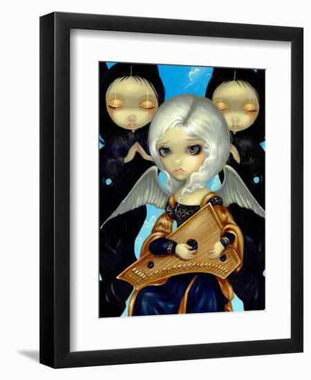 Angel with a Psaltery-Jasmine Becket-Griffith-Framed Art Print
