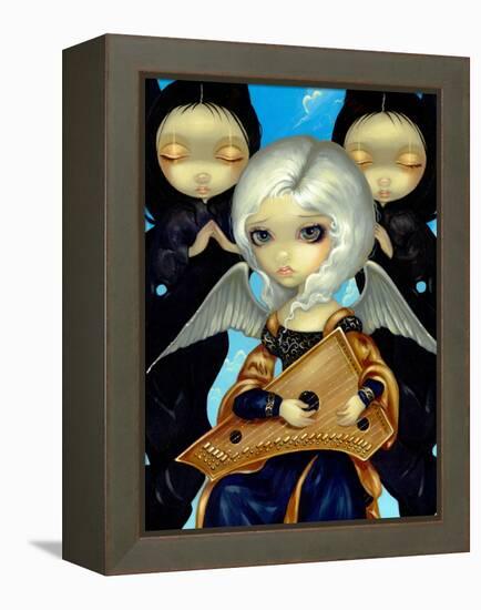 Angel with a Psaltery-Jasmine Becket-Griffith-Framed Stretched Canvas