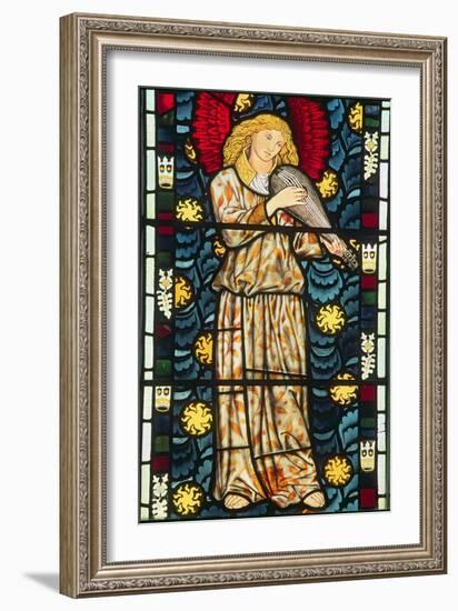 Angel with a Rebec, 1869-William Morris-Framed Giclee Print