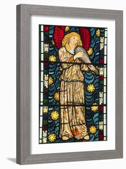 Angel with a Rebec, 1869-William Morris-Framed Giclee Print