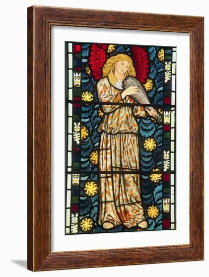 Angel with a Rebec, 1869-William Morris-Framed Giclee Print