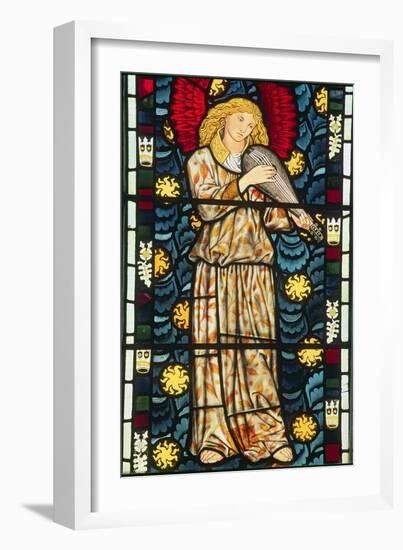 Angel with a Rebec, 1869-William Morris-Framed Giclee Print