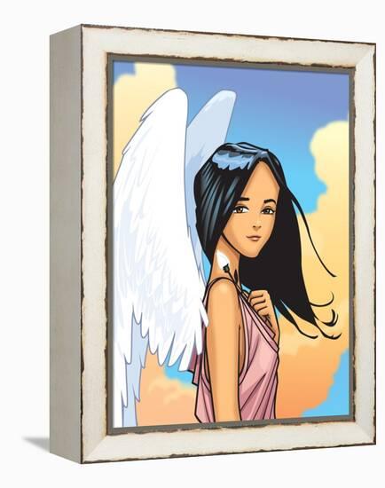 Angel With FLower-Harry Briggs-Framed Premier Image Canvas