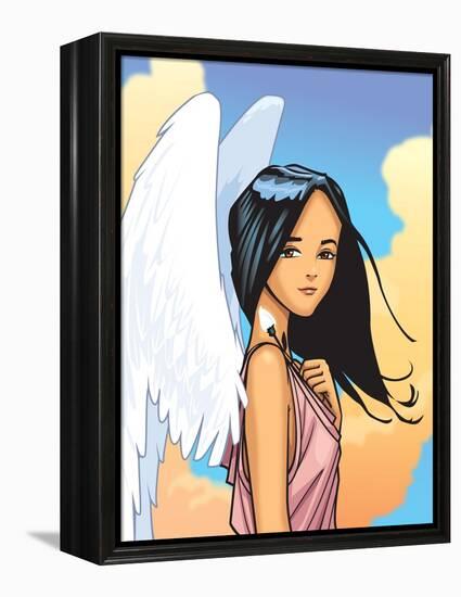 Angel With FLower-Harry Briggs-Framed Premier Image Canvas