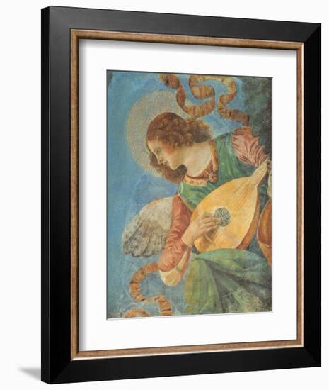 Angel with Lute-Melozzo da Forlí-Framed Art Print