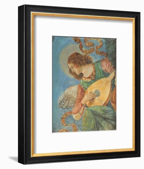 Angel with Lute-Melozzo da Forlí-Framed Art Print