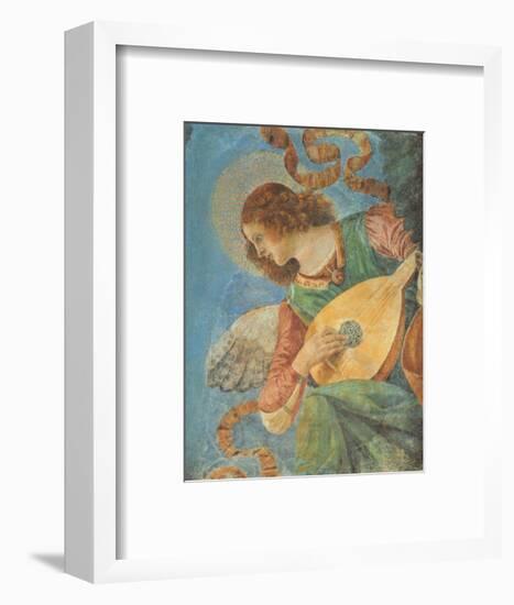 Angel with Lute-Melozzo da Forlí-Framed Art Print