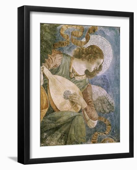 Angel with Lute-Melozzo da Forlí-Framed Giclee Print