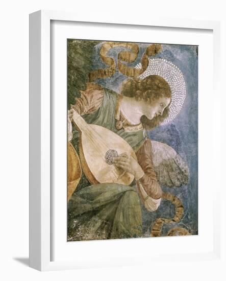 Angel with Lute-Melozzo da Forlí-Framed Giclee Print