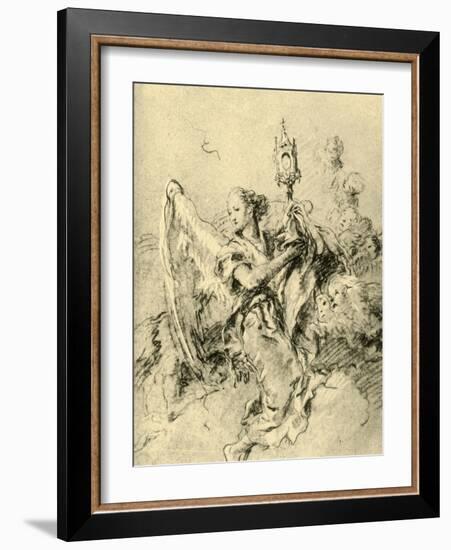 'Angel with Monstrance', 1767-1769, (1928)-Giovanni Battista Tiepolo-Framed Giclee Print