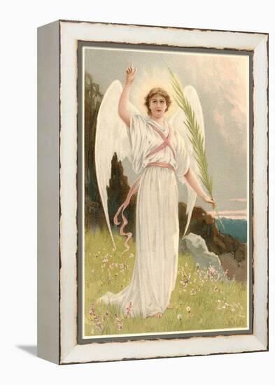 Angel with Palm Frond-null-Framed Stretched Canvas