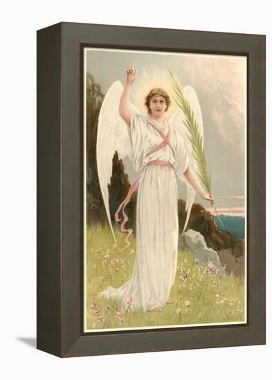 Angel with Palm Frond-null-Framed Stretched Canvas