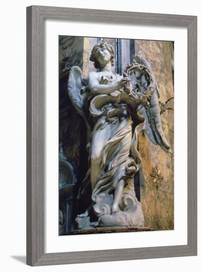 Angel with the Crown of Thorns, 1667-1669-Gian Lorenzo Bernini-Framed Photographic Print