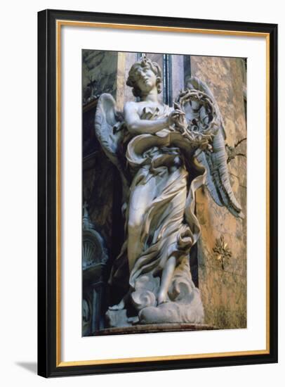 Angel with the Crown of Thorns, 1667-1669-Gian Lorenzo Bernini-Framed Photographic Print