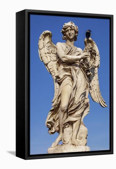 Angel with the Crown of Thorns, Sculpted by Gian Lorenzo Bernini on the Ponte Sant Angelo, Ponte-Cahir Davitt-Framed Premier Image Canvas