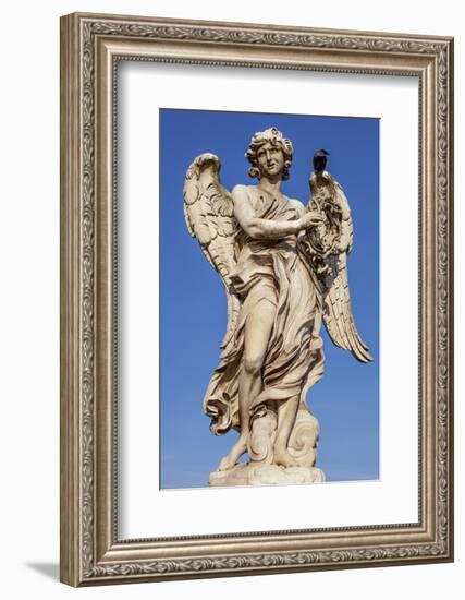 Angel with the Crown of Thorns, Sculpted by Gian Lorenzo Bernini on the Ponte Sant Angelo, Ponte-Cahir Davitt-Framed Photographic Print