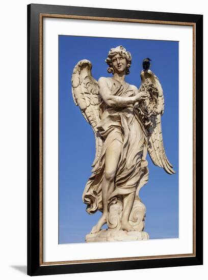 Angel with the Crown of Thorns, Sculpted by Gian Lorenzo Bernini on the Ponte Sant Angelo, Ponte-Cahir Davitt-Framed Photographic Print