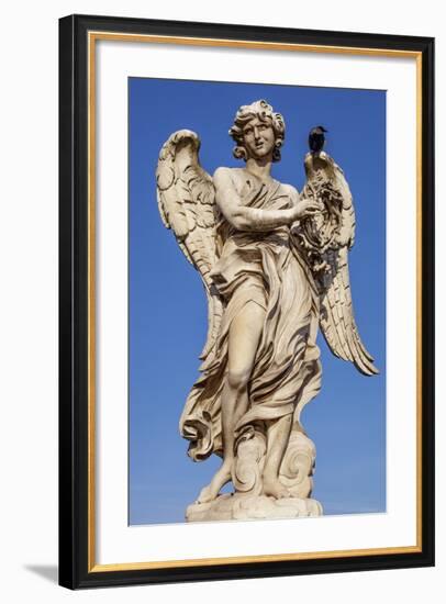 Angel with the Crown of Thorns, Sculpted by Gian Lorenzo Bernini on the Ponte Sant Angelo, Ponte-Cahir Davitt-Framed Photographic Print