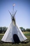 Hides Stretched over Wooden Racks for Tanning. Alaska (PR)-Angel Wynn-Framed Photographic Print