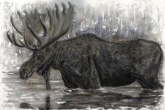 Gilded Moose-Angela Bawden-Art Print
