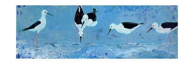 Long Legged Waders-Angela Bond-Art Print