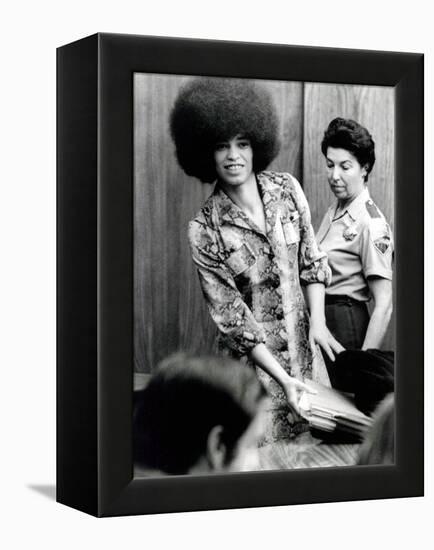 Angela Davis (B1944) American Black Activist, Here in 1972 During Her Trial-null-Framed Stretched Canvas