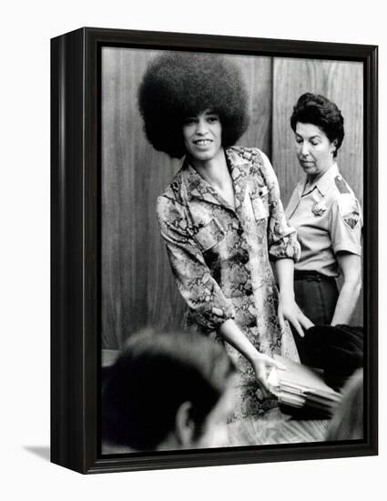 Angela Davis (B1944) American Black Activist, Here in 1972 During Her Trial-null-Framed Stretched Canvas