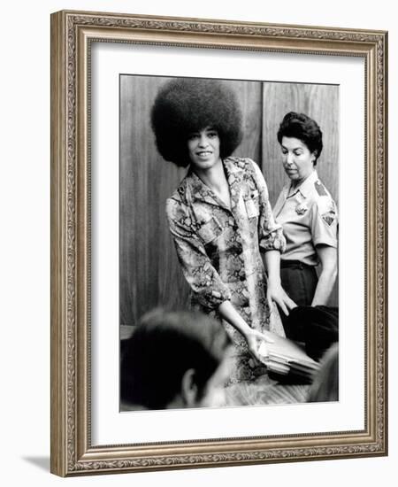 Angela Davis (B1944) American Black Activist, Here in 1972 During Her Trial-null-Framed Photo