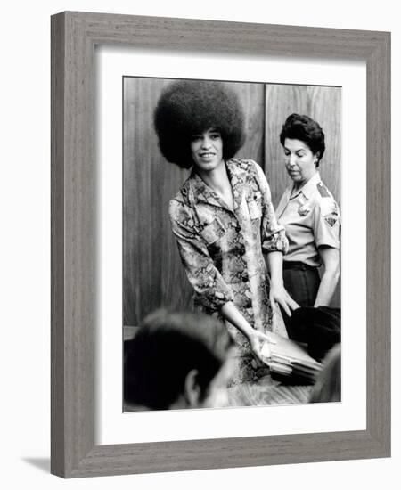 Angela Davis (B1944) American Black Activist, Here in 1972 During Her Trial-null-Framed Photo