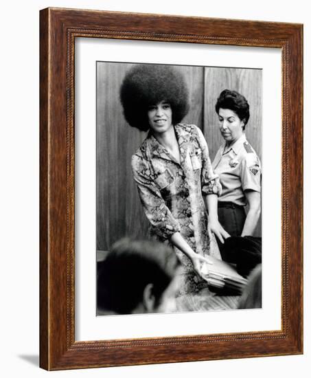 Angela Davis (B1944) American Black Activist, Here in 1972 During Her Trial-null-Framed Photo