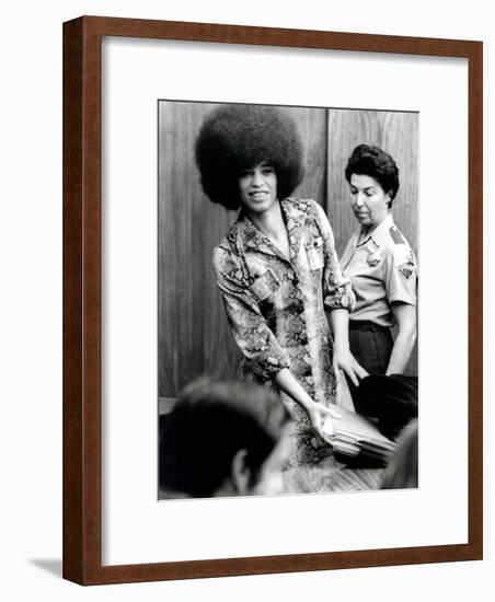 Angela Davis (B1944) American Black Activist, Here in 1972 During Her Trial-null-Framed Photo