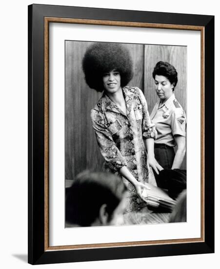 Angela Davis (B1944) American Black Activist, Here in 1972 During Her Trial-null-Framed Photo