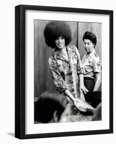 Angela Davis (B1944) American Black Activist, Here in 1972 During Her Trial--Framed Photo
