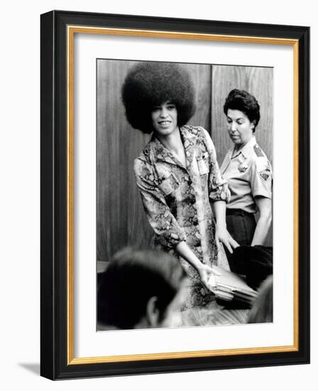 Angela Davis (B1944) American Black Activist, Here in 1972 During Her Trial-null-Framed Photo